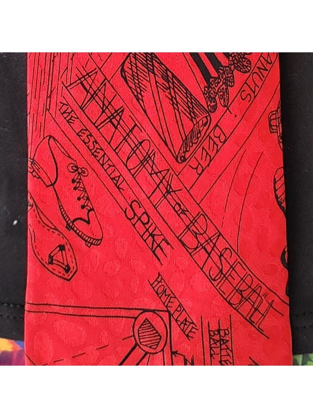 Nicole Miller Silk Baseball Tie
